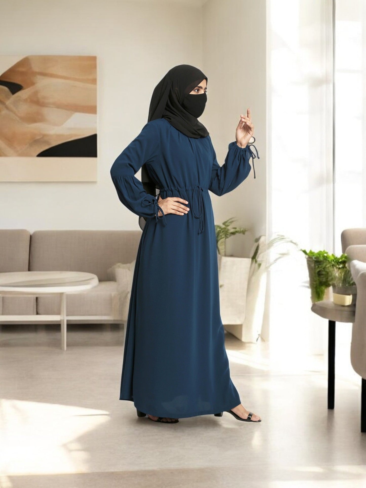 Abaya With Designer Sleeves