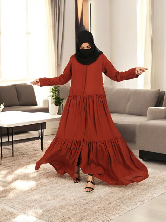 Front Open Gown In Abaya Fit.