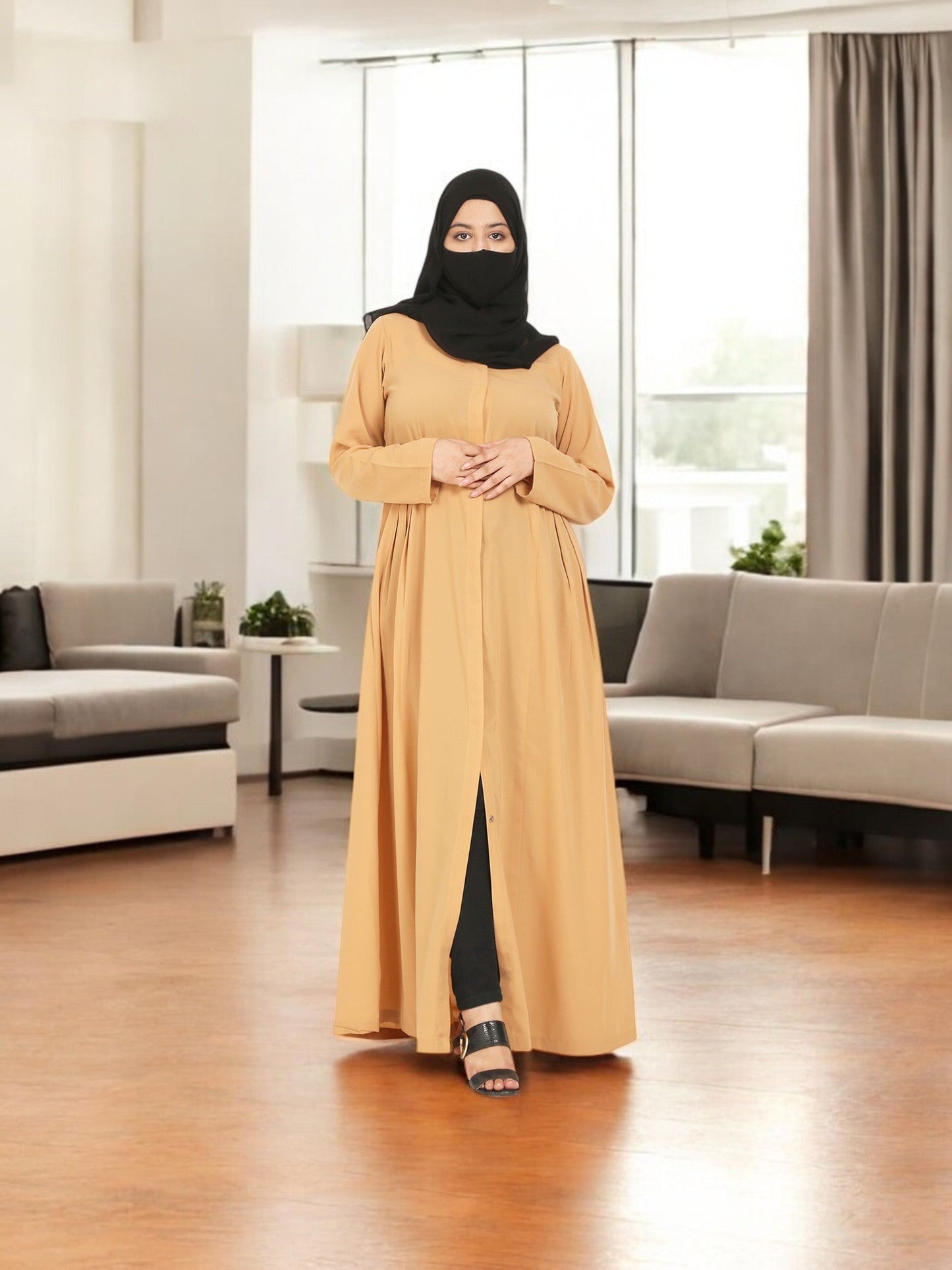 Front Open Designer Abaya
