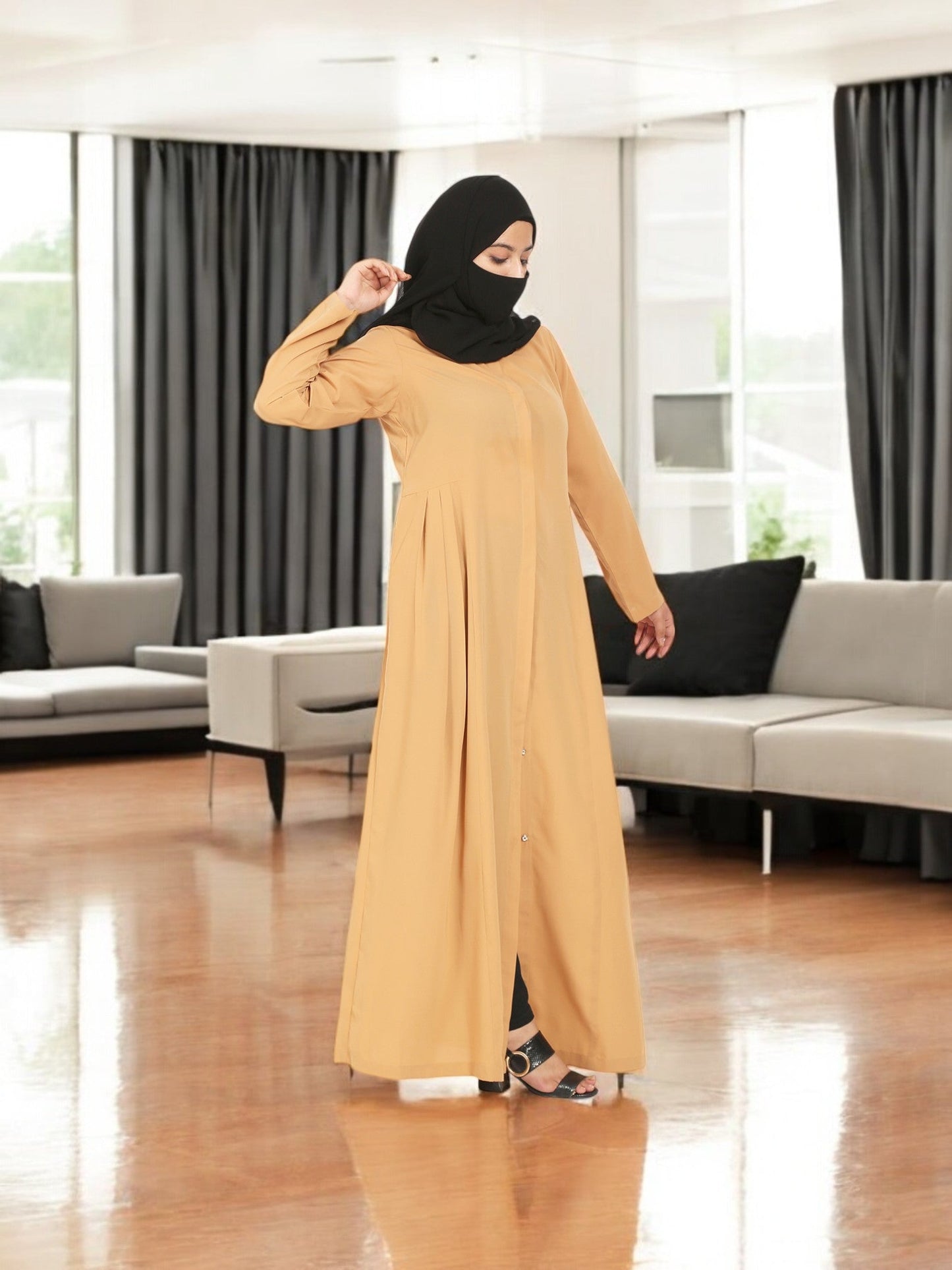 Front Open Designer Abaya