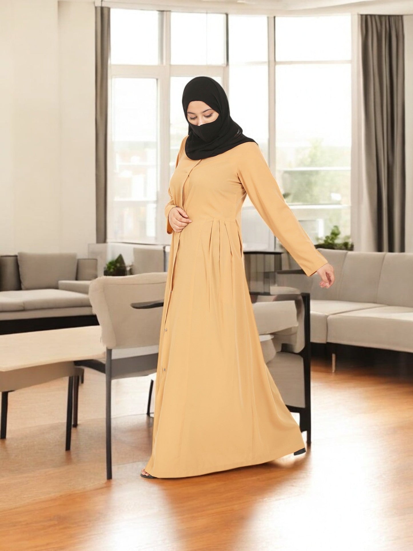 Front Open Designer Abaya