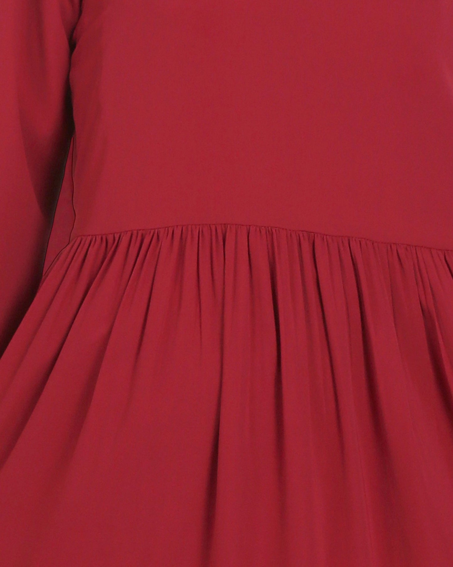 Musheco-Layered Abaya With Frills Like a Maxi Dress