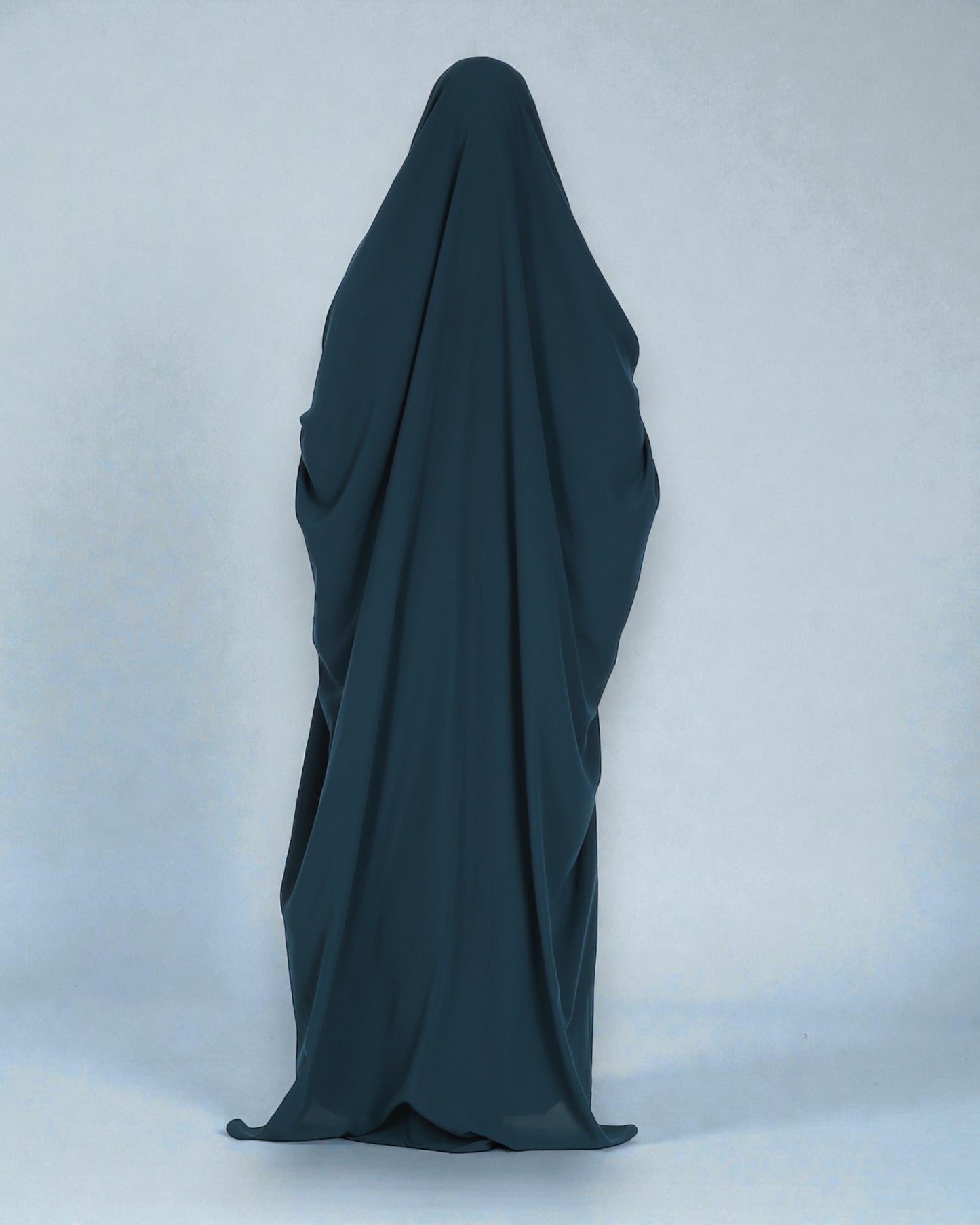 One Piece Jilbab With Adjustable Nose Piece