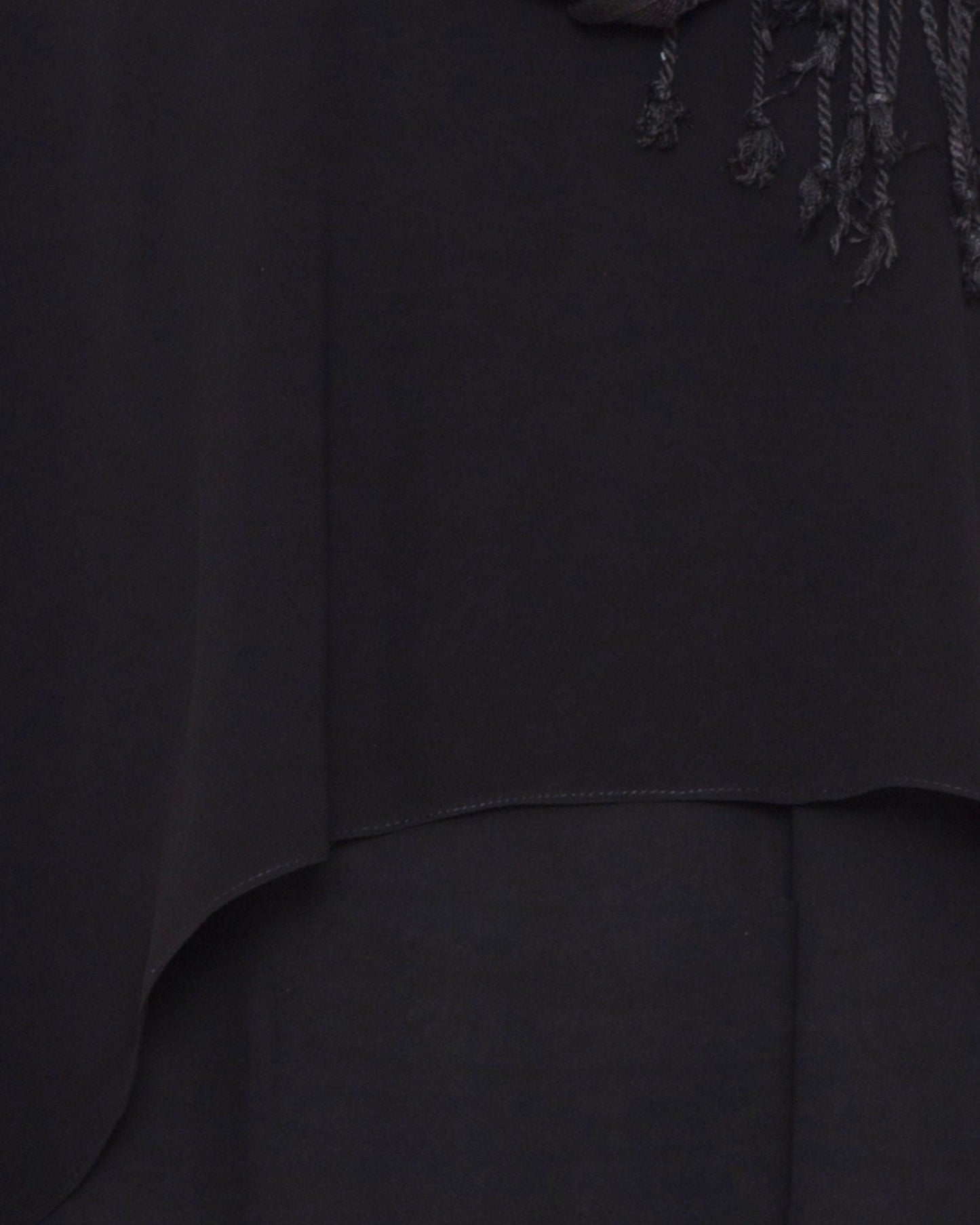 A Line Abaya With Attached Georgette Cape For Full Coverage.