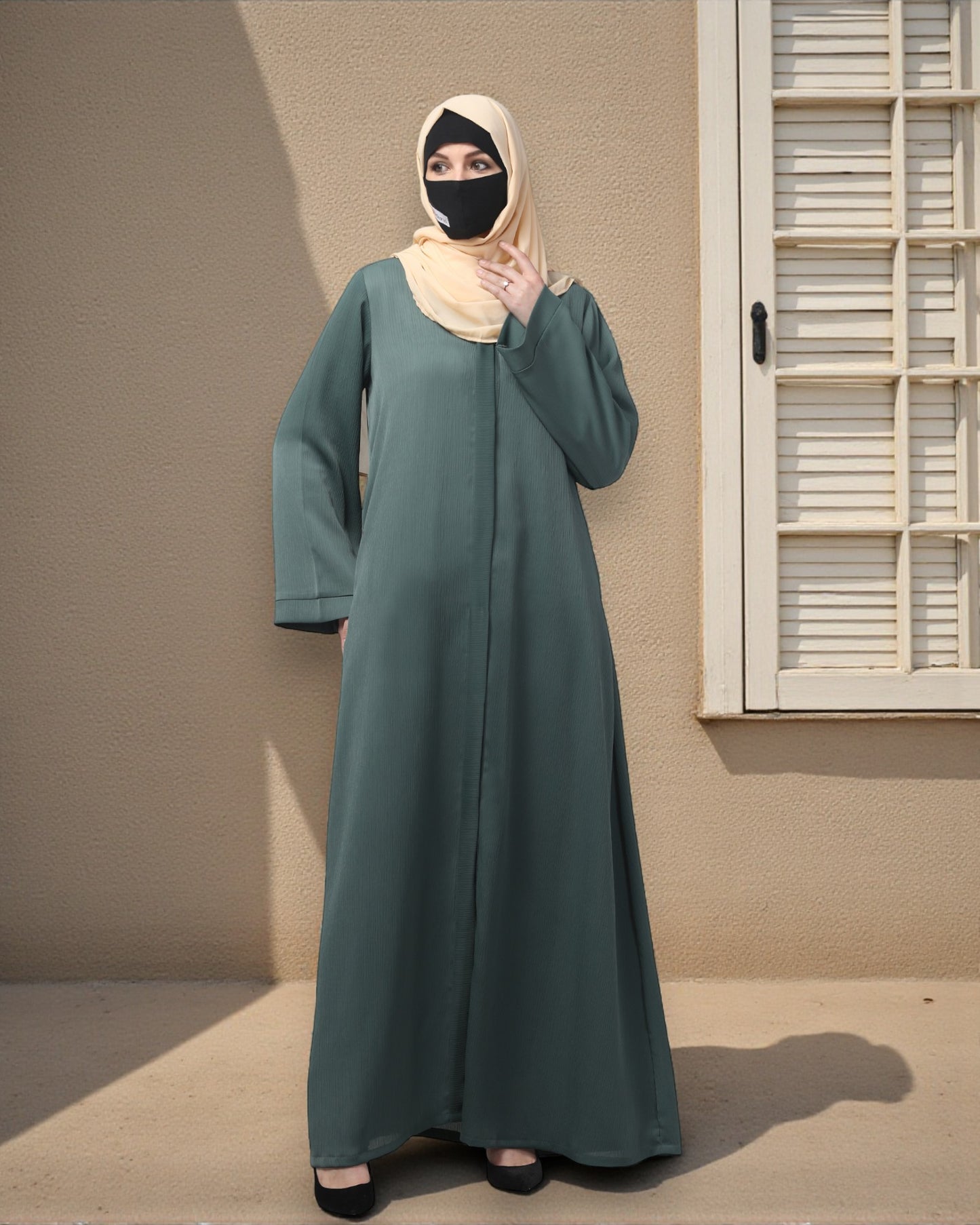 Front Open Abaya in Zoom Imported Fabric – Elegant Texture & Everyday Comfort