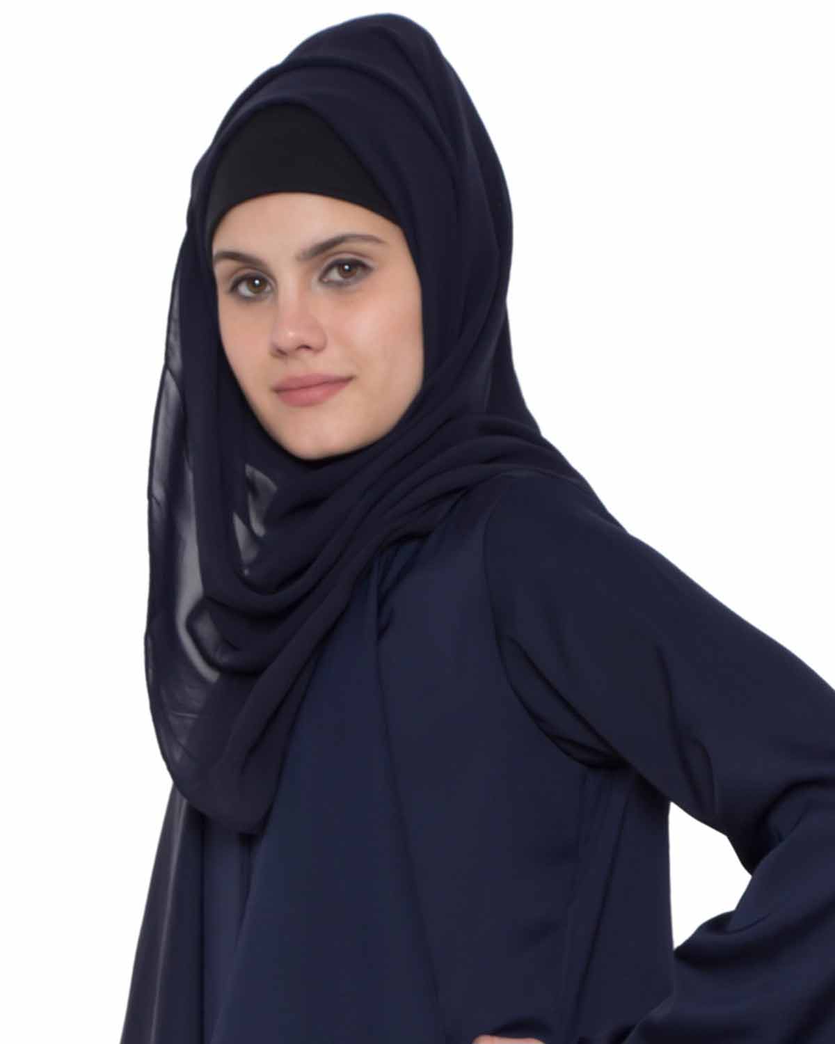 Basic Stole Hijab in Georgette Fabric