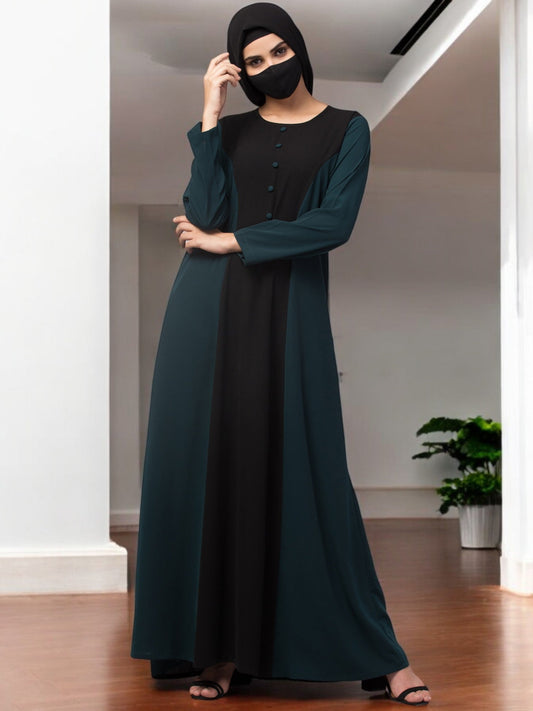 Designer Abaya In Dual Color.