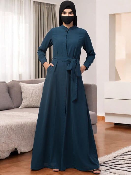 Elegant Abaya With Matching Belt