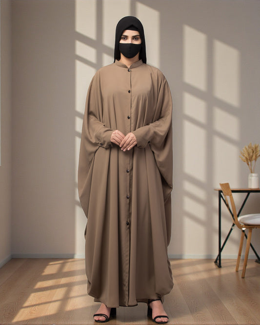 Musheco- Free Size Kaftan In Fairdaus Fabric| Front Open