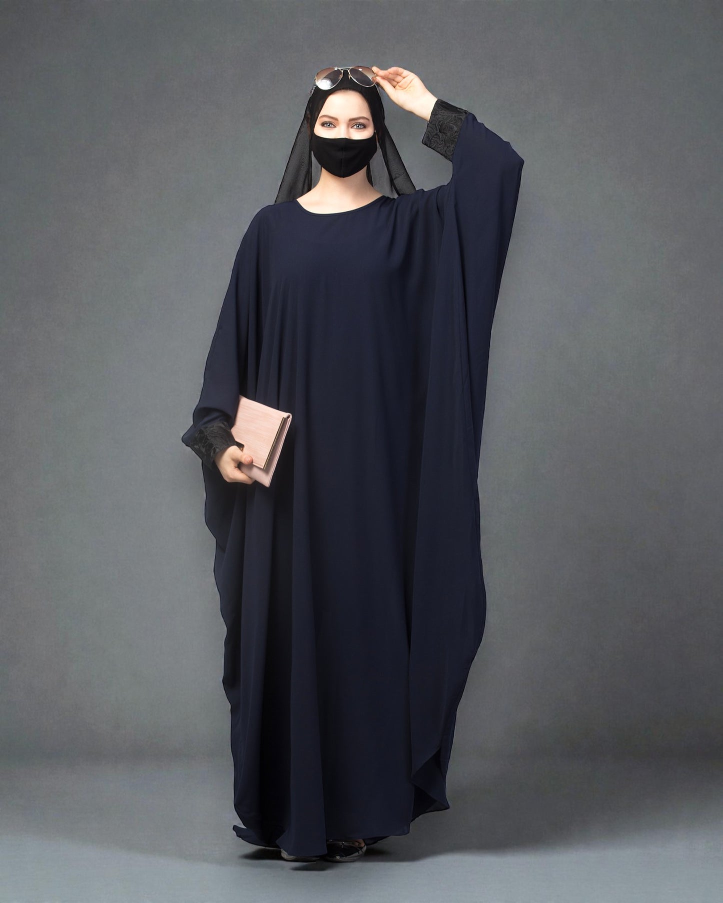 Free Size Kaftan Abaya With Lacework.