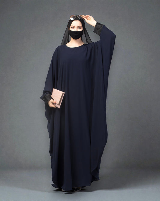 Free Size Kaftan Abaya With Lacework.