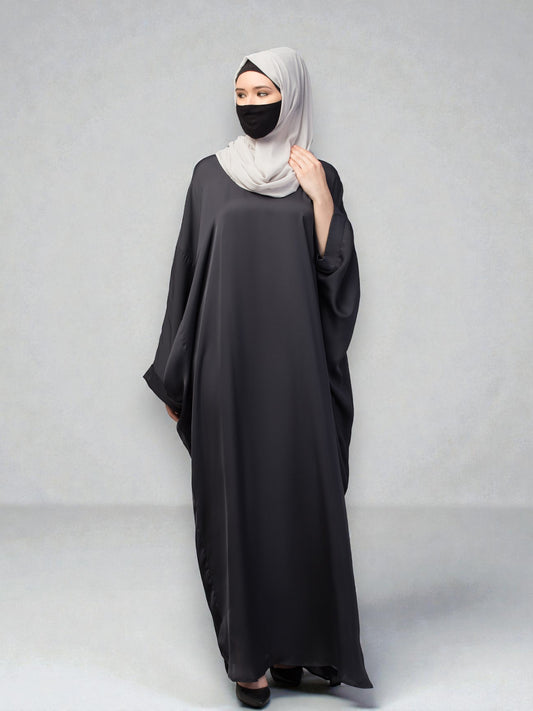 Loose Fit Classic Modest Kaftan Burqa In Nida Satin Fabric