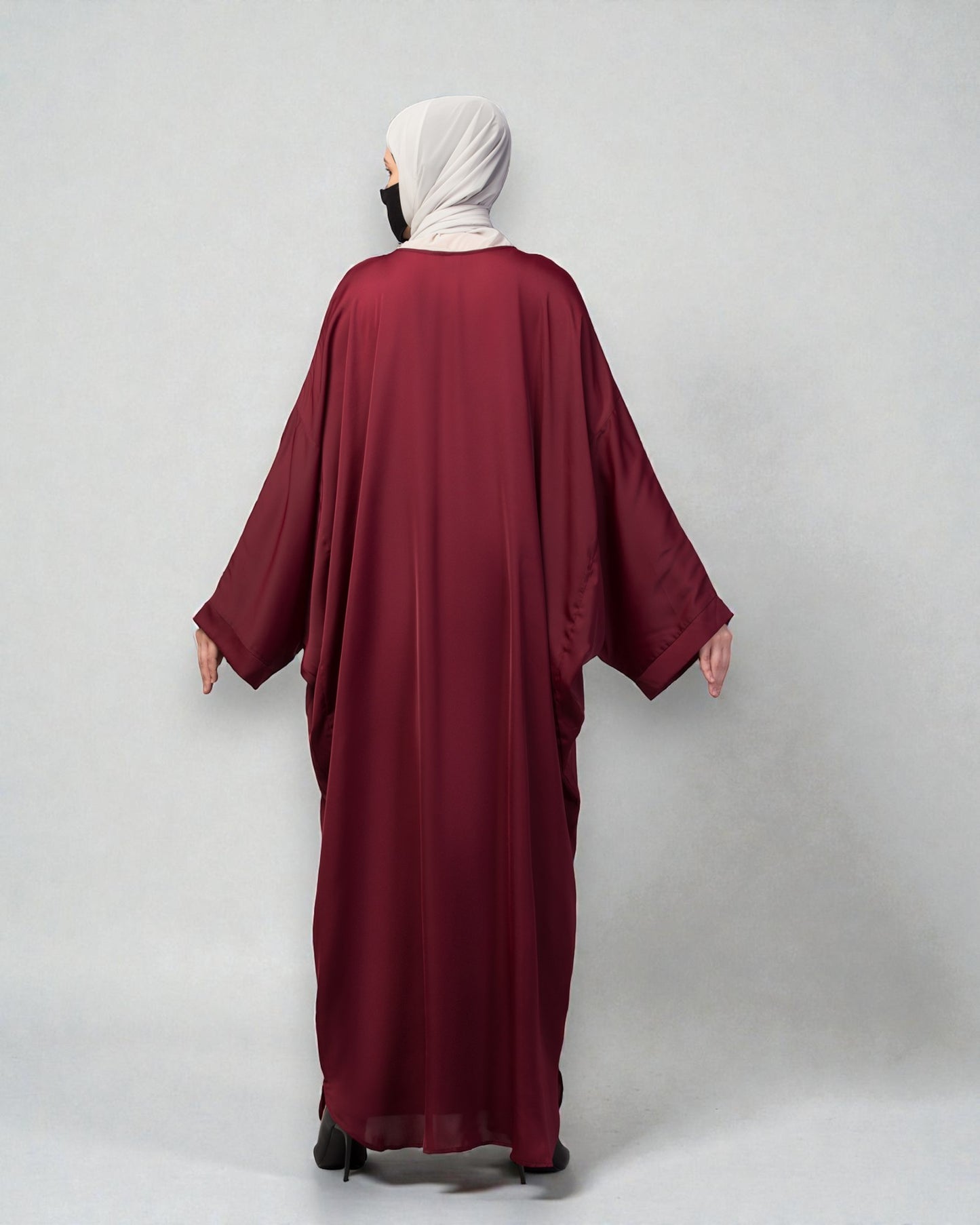 Loose Fit Classic Modest Kaftan Burqa In Nida Satin Fabric