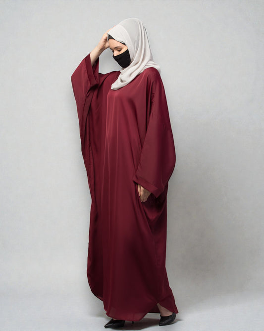 Loose Fit Classic Modest Kaftan Burqa In Nida Satin Fabric
