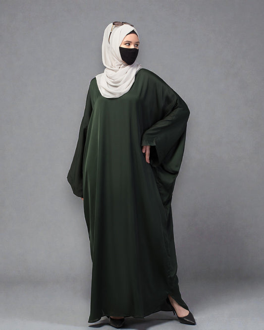 Loose Fit Classic Modest Kaftan Burqa In Nida Satin Fabric