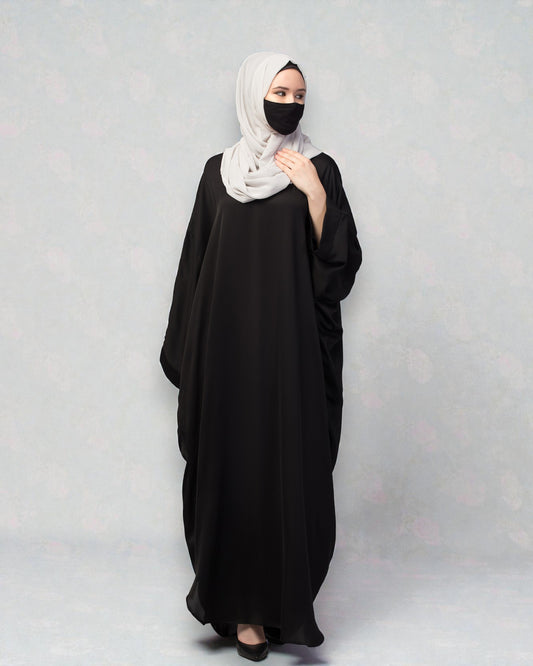 Loose Fit Classic Modest Kaftan Burqa In Nida Satin Fabric