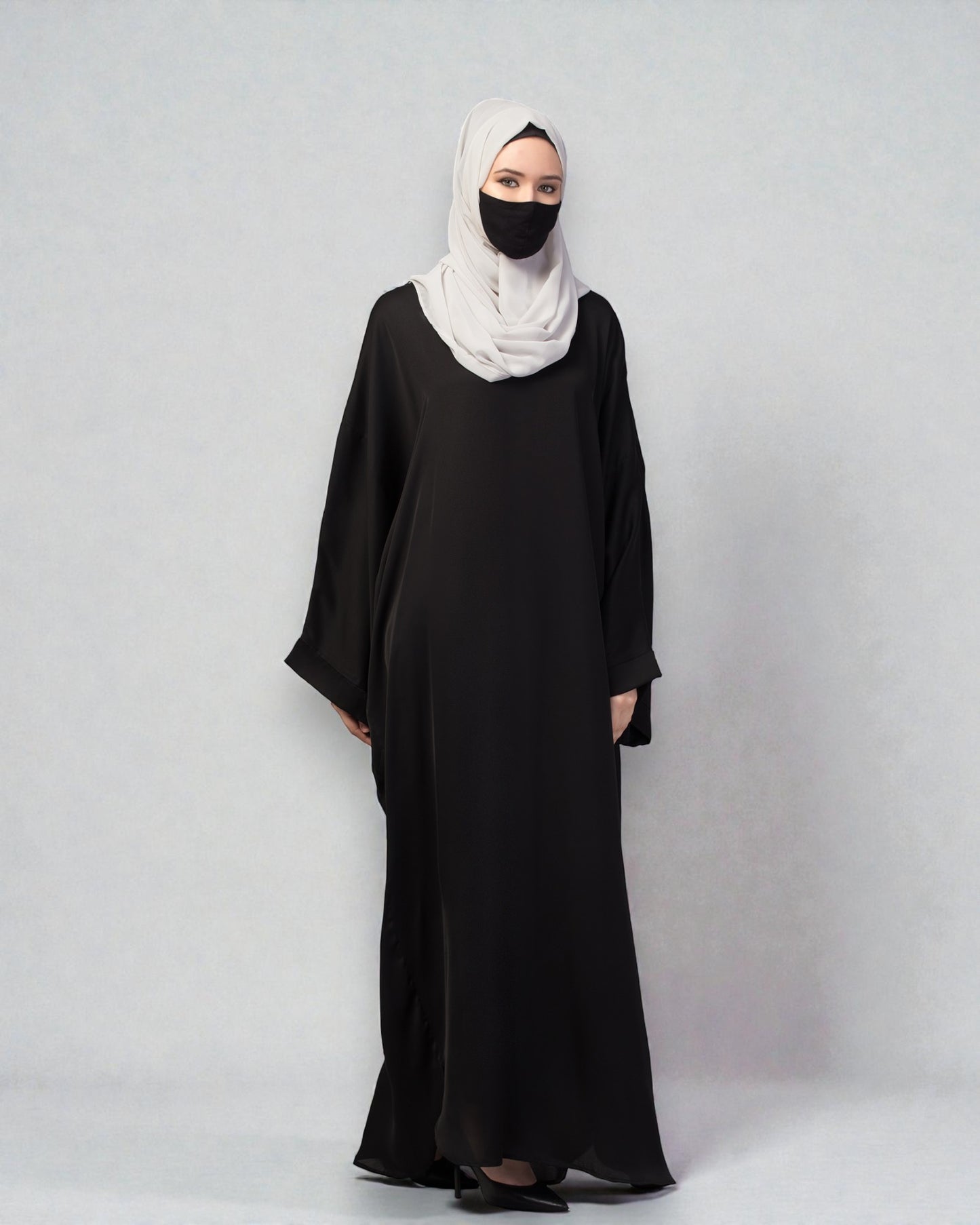 Loose Fit Classic Modest Kaftan Burqa In Nida Satin Fabric