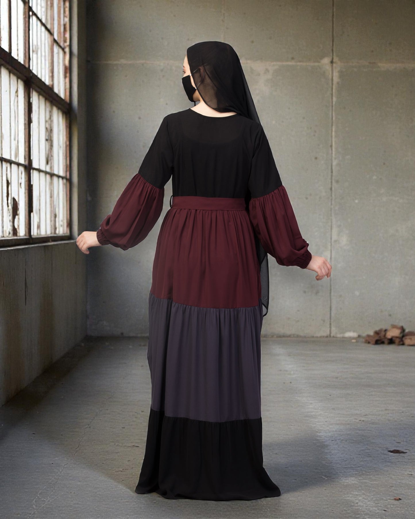 Multi Colored and Multi-Tiered Maxi Dress.