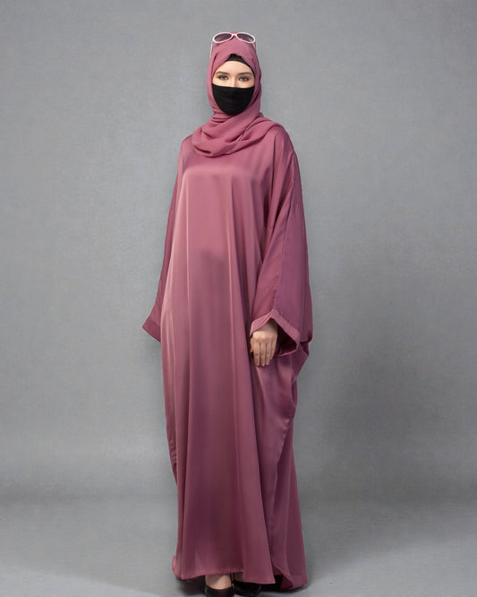 Loose Fit Classic Modest Kaftan Burqa In Nida Satin Fabric