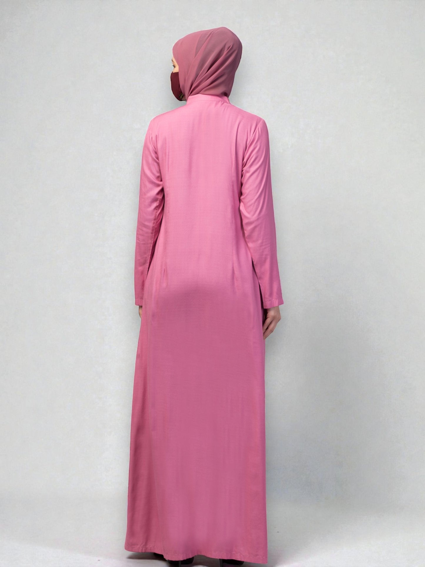 Elegant Front Open Summer Abaya Dress in Rayon Fabric