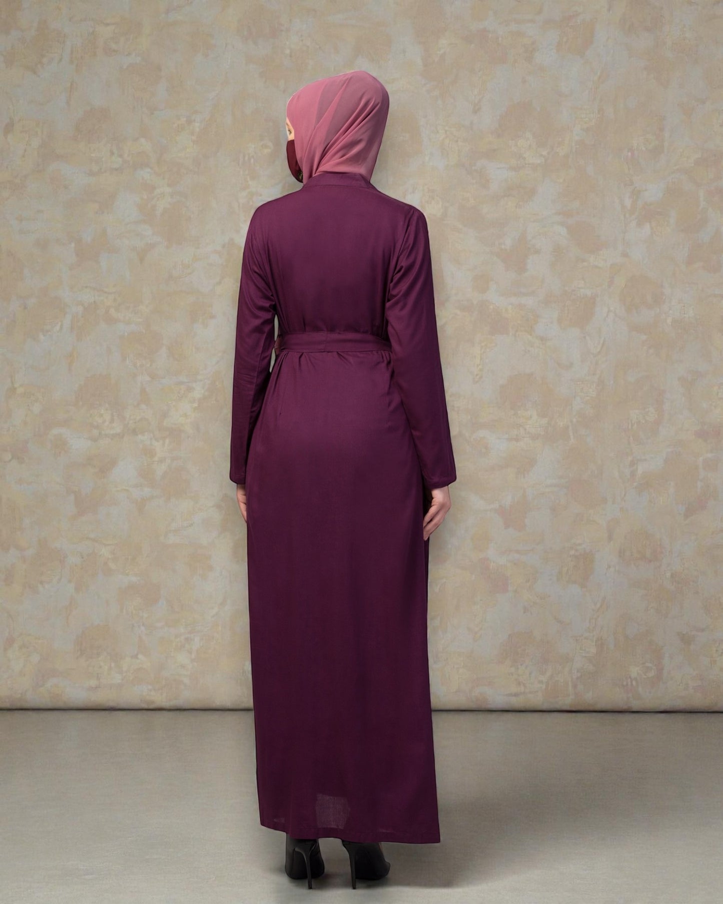 Elegant Front Open Summer Abaya Dress in Rayon Fabric