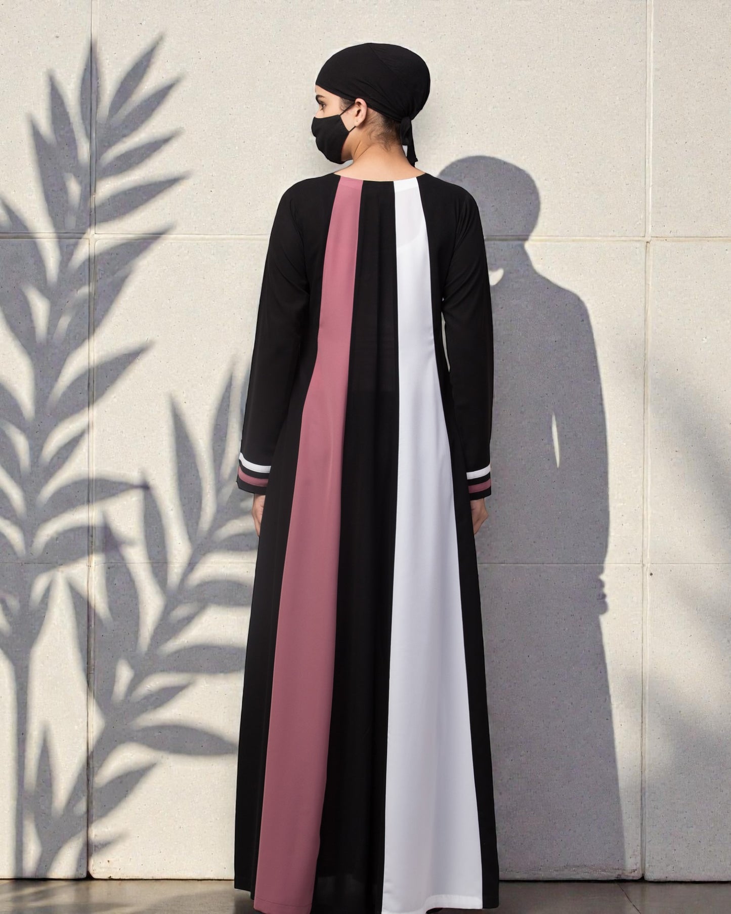 Musheco-Multi Colored Abaya Dress