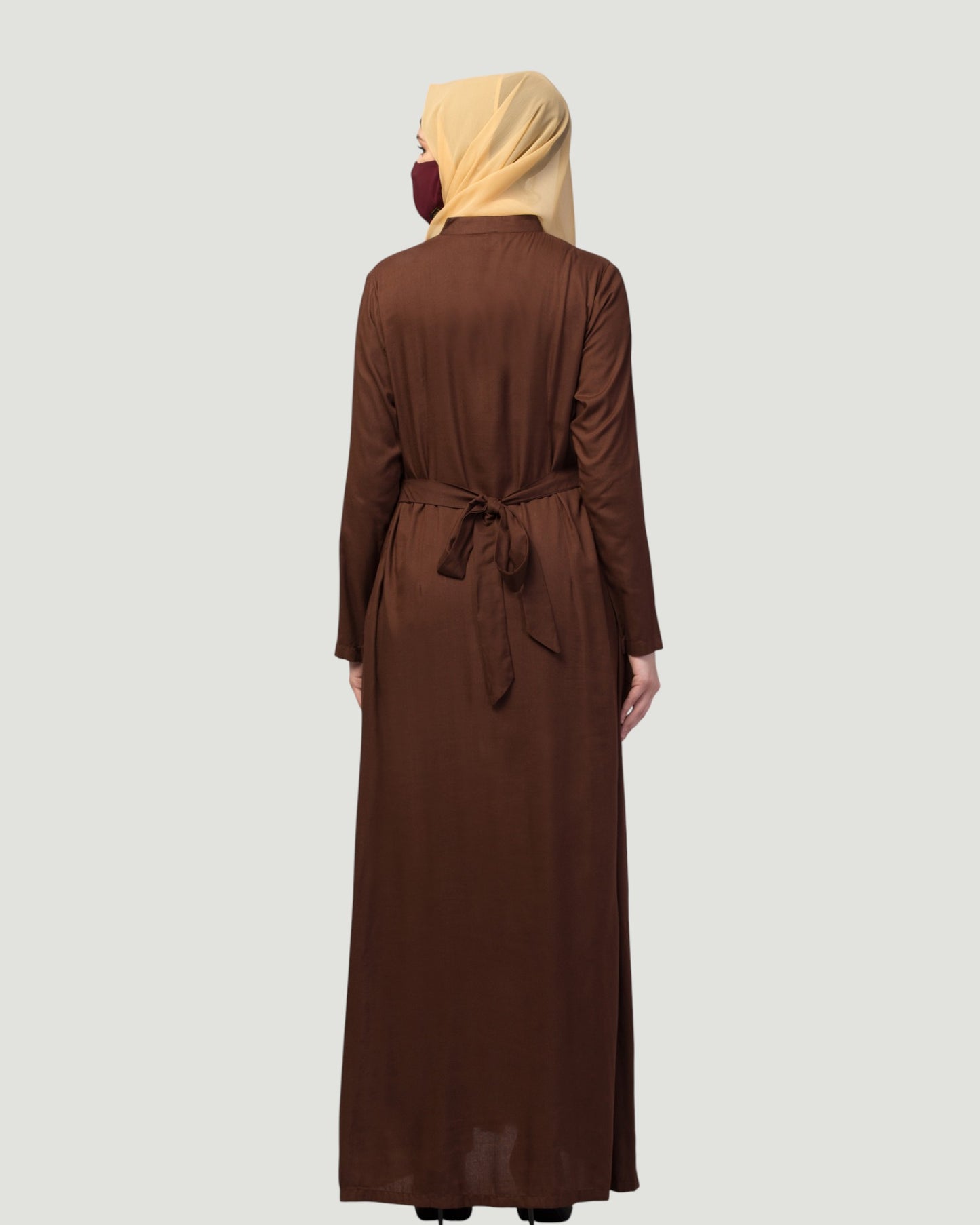 Elegant Front Open Summer Abaya Dress in Rayon Fabric