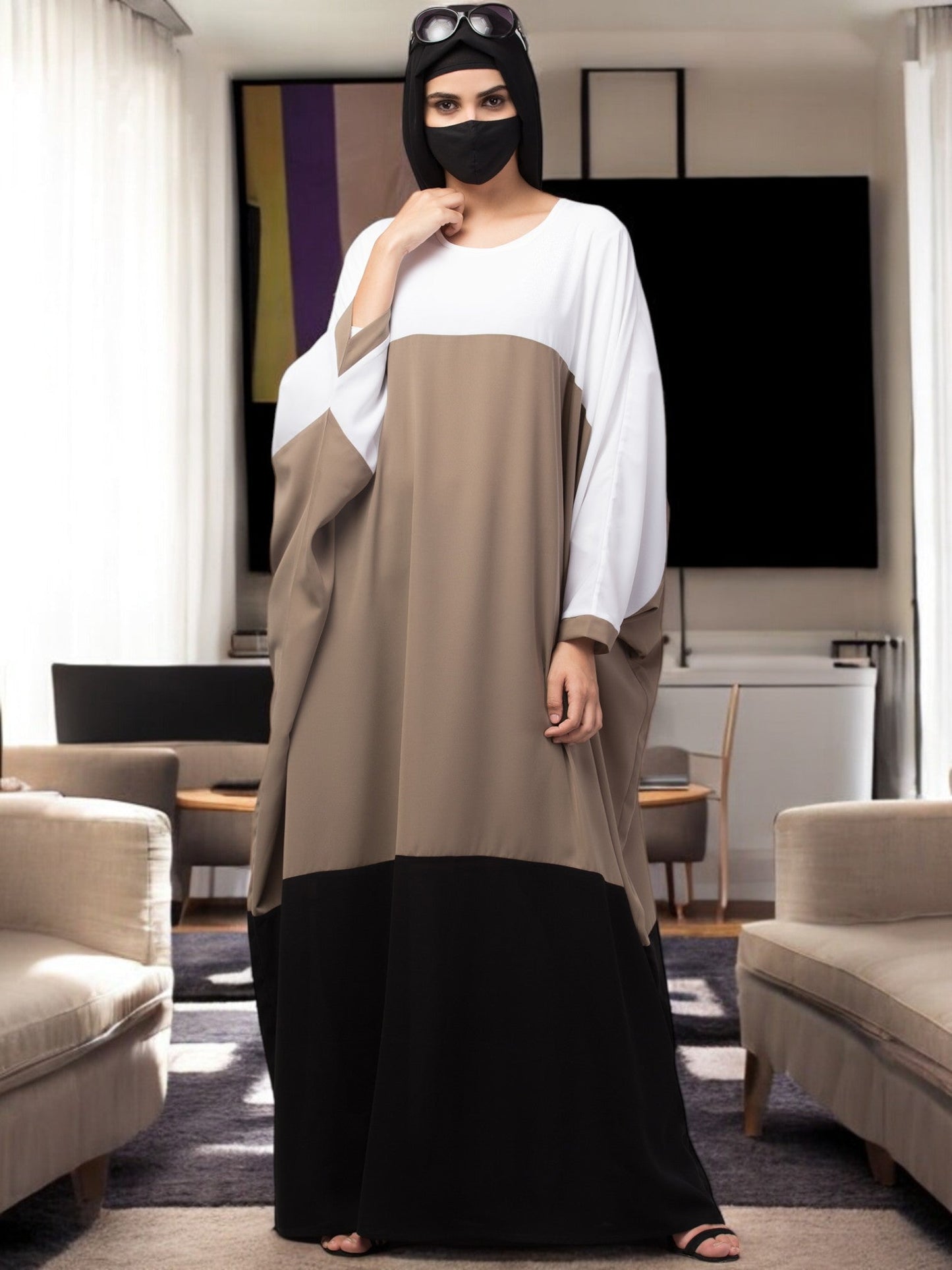 Multi Color Abaya Kaftan.