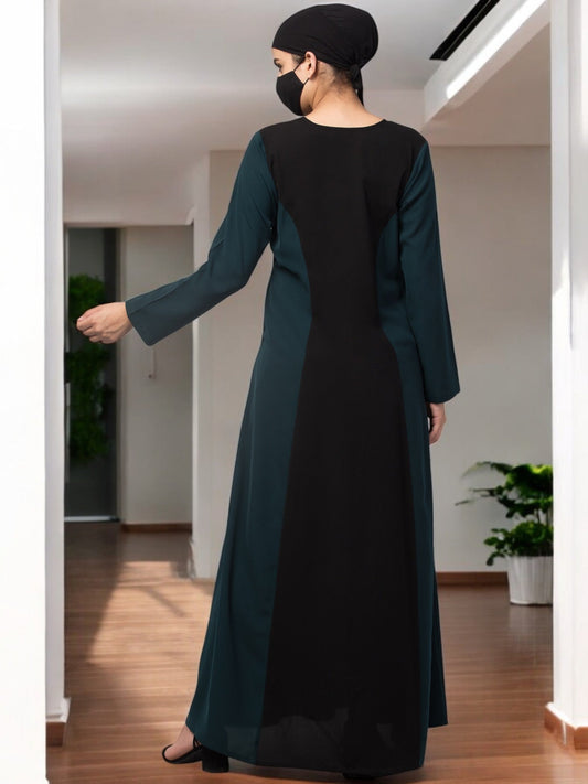 Designer Abaya In Dual Color.