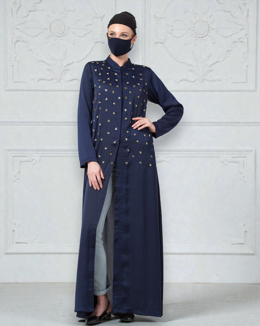Musheco-Modest Dress With Hand Work Embellishments