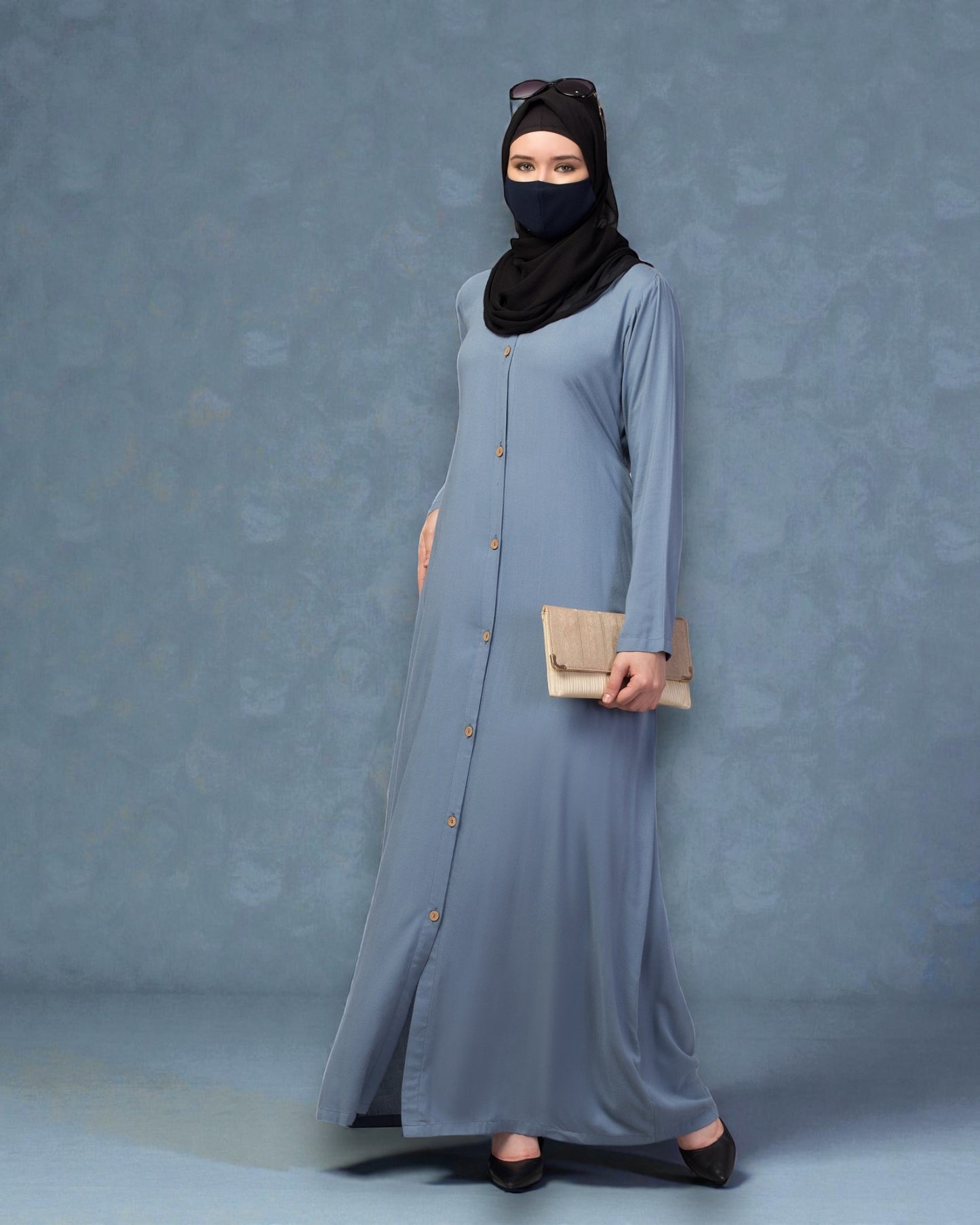 Elegant Front Open Summer Abaya Dress in Rayon Fabric