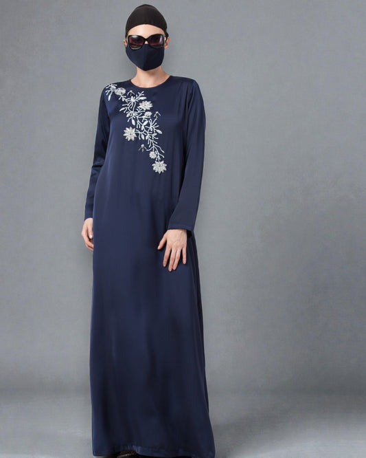 Musheco- Modest Dress With Hand Work Embellishments