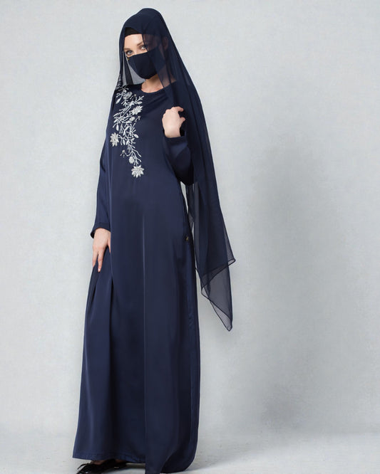 Musheco- Modest Dress With Hand Work Embellishments