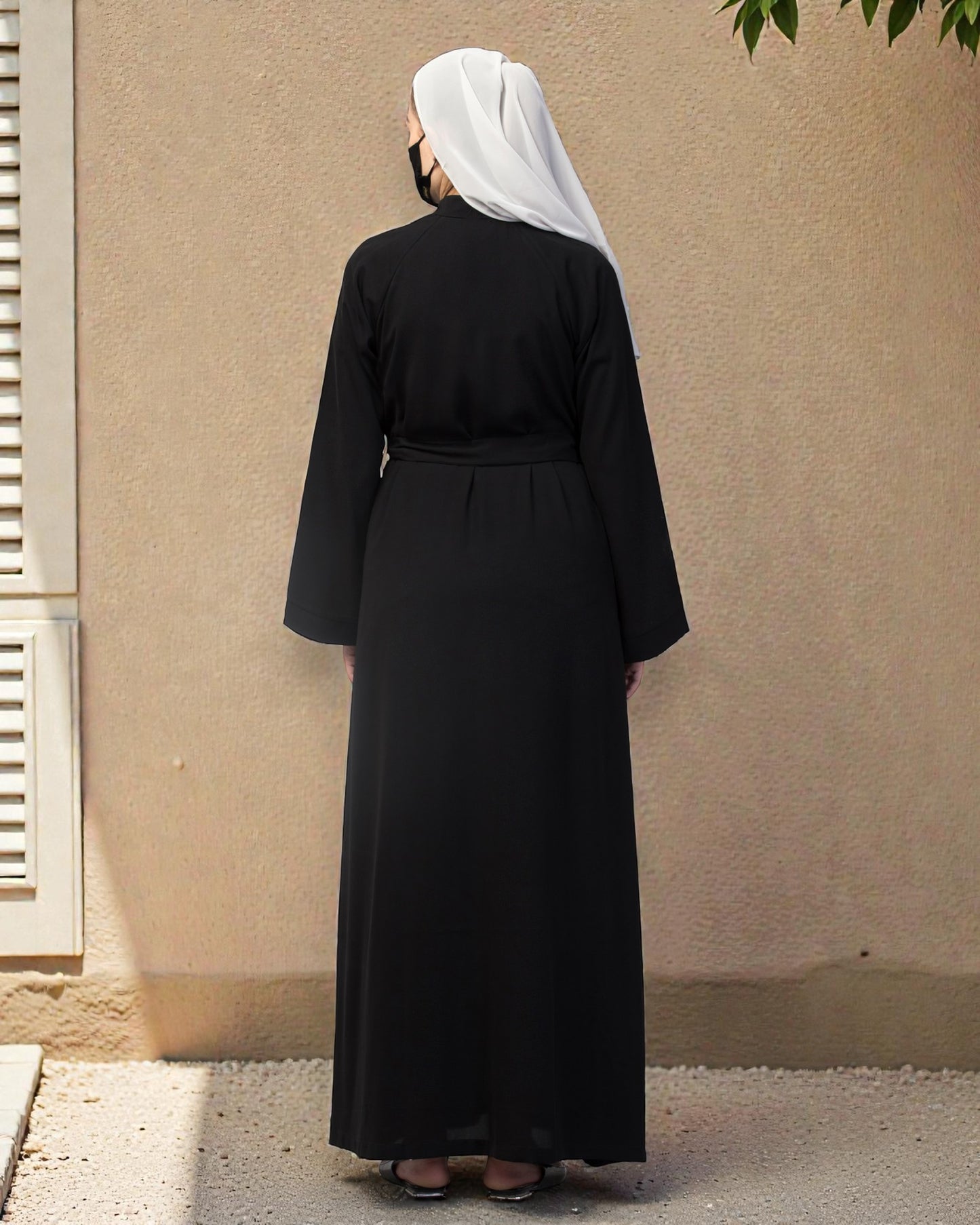Front Open Abaya In Firdaus fabric With Pockets
