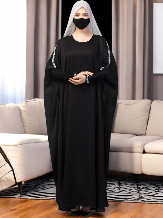 Free Size Kaftan Abaya With Lacework.