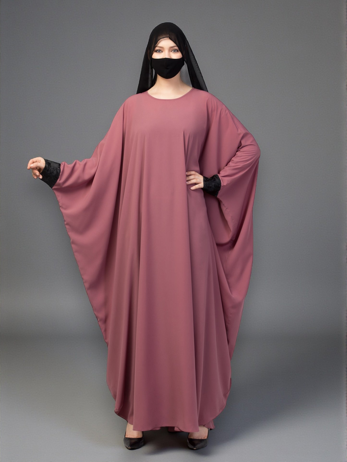 Free Size Kaftan Abaya With Lacework.