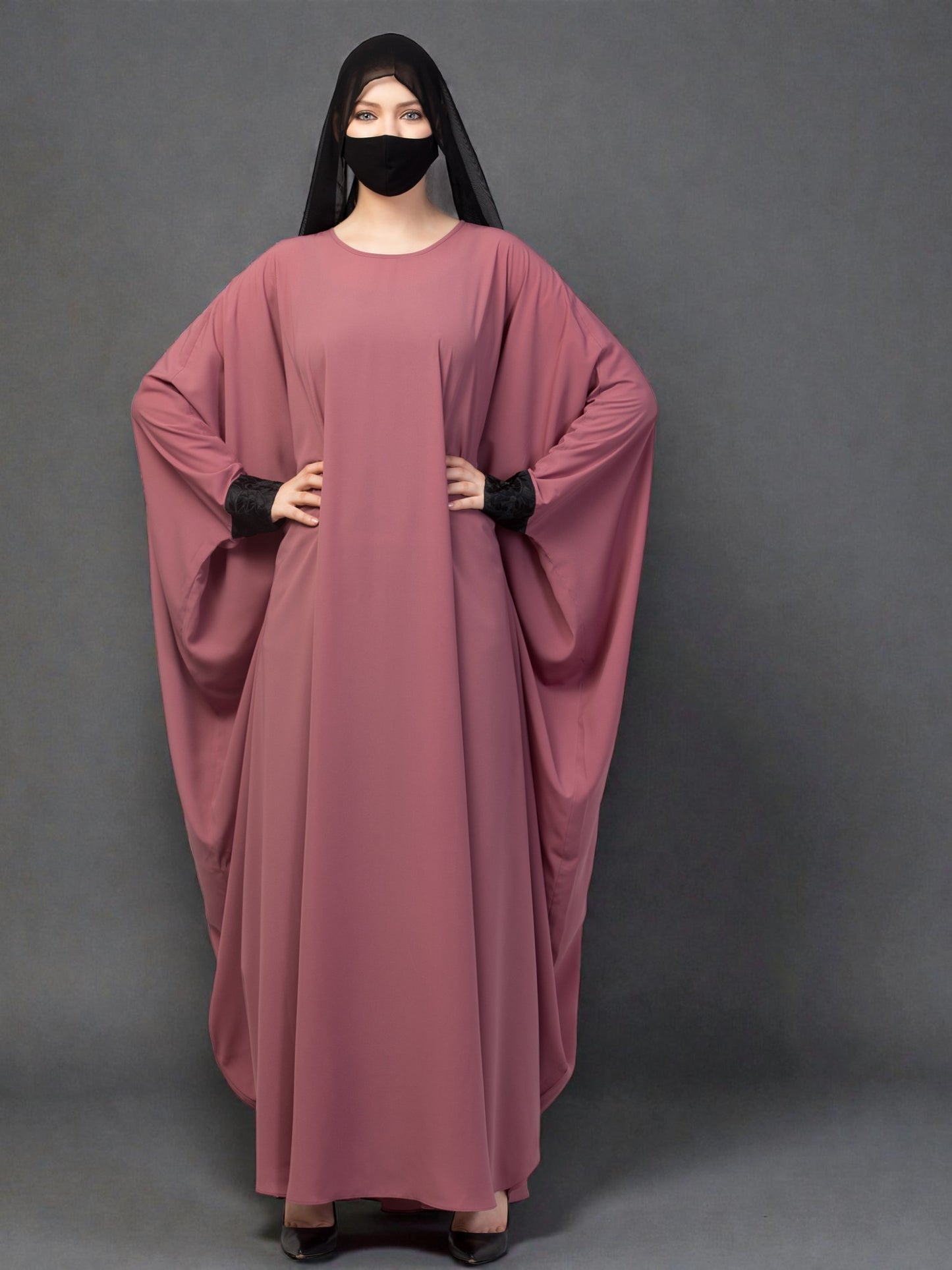 Free Size Kaftan Abaya With Lacework.