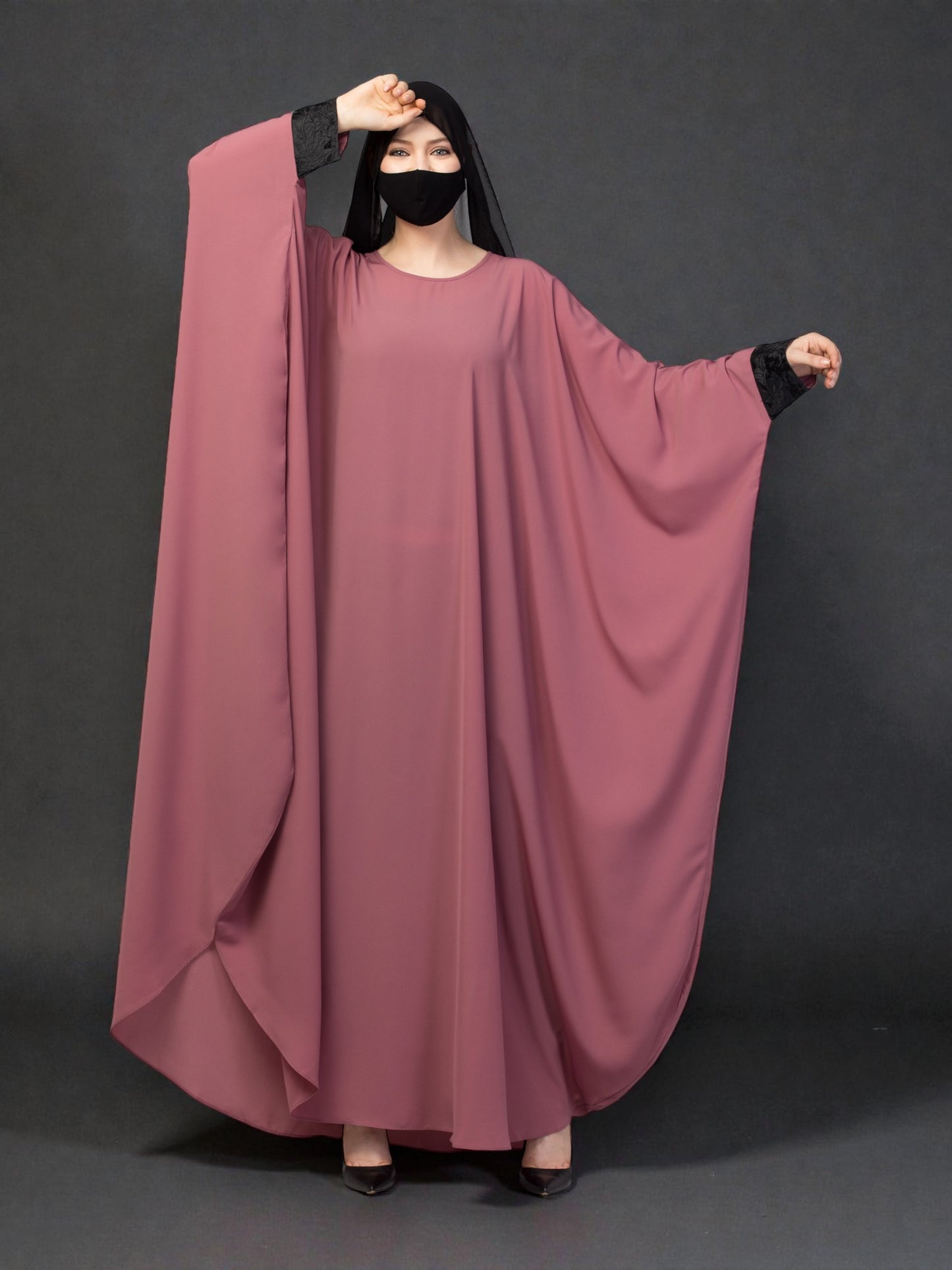 Free Size Kaftan Abaya With Lacework.