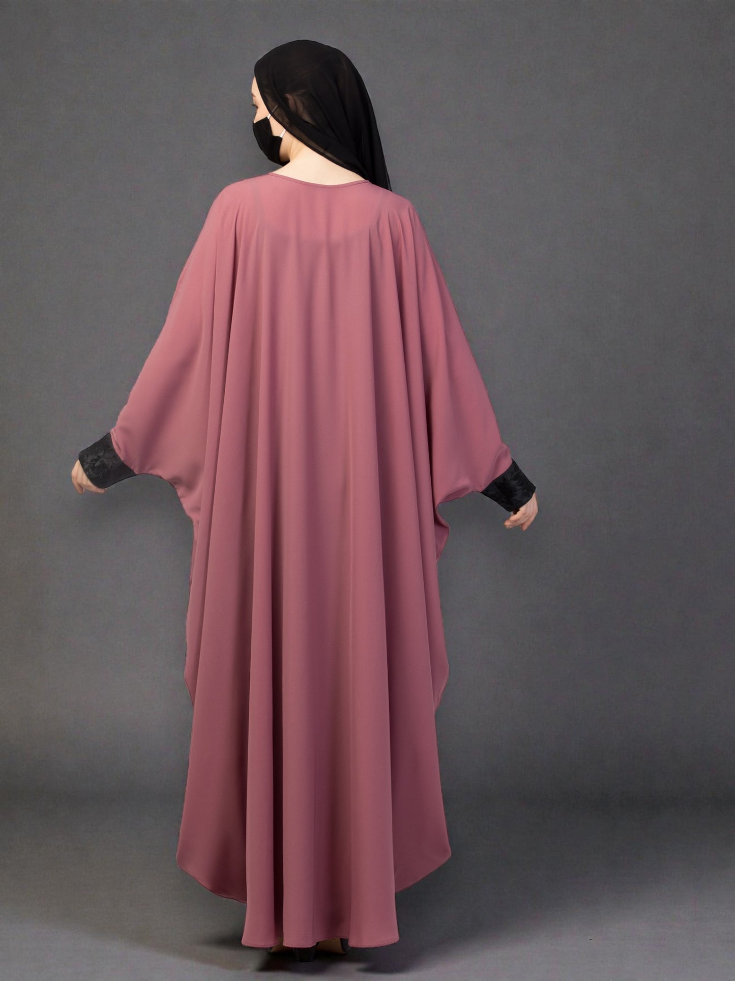 Free Size Kaftan Abaya With Lacework.