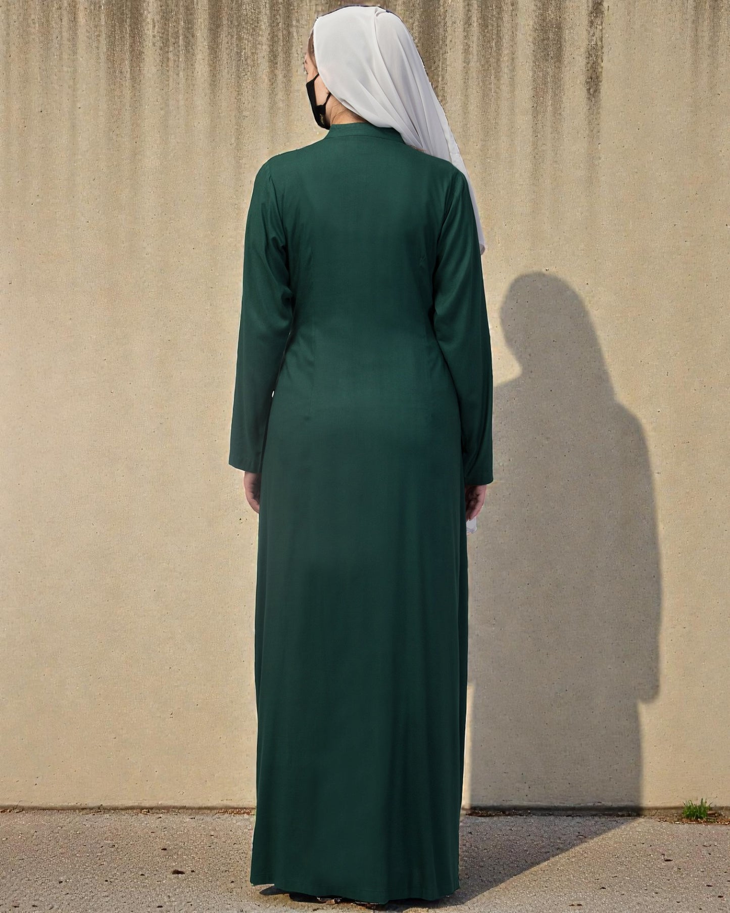 Front Open Abaya In Rayon fabric With Pockets