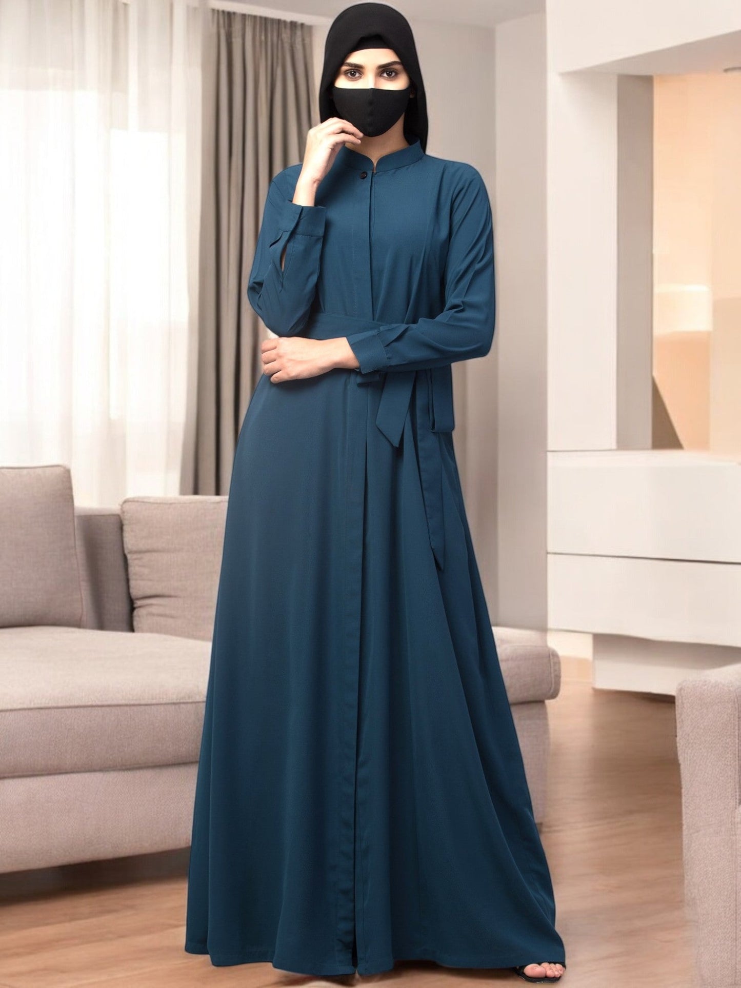 Elegant Abaya With Matching Belt