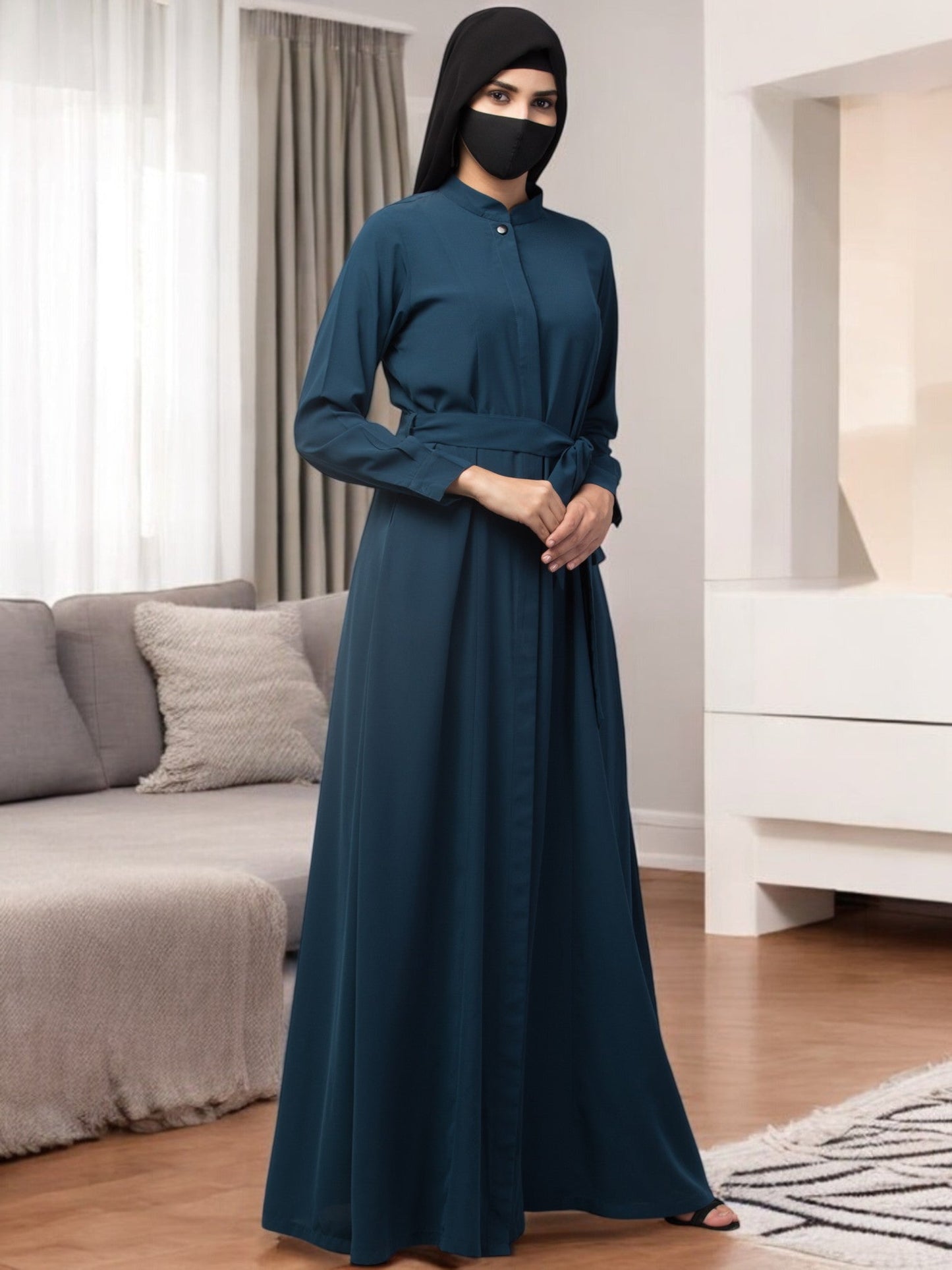 Elegant Abaya With Matching Belt
