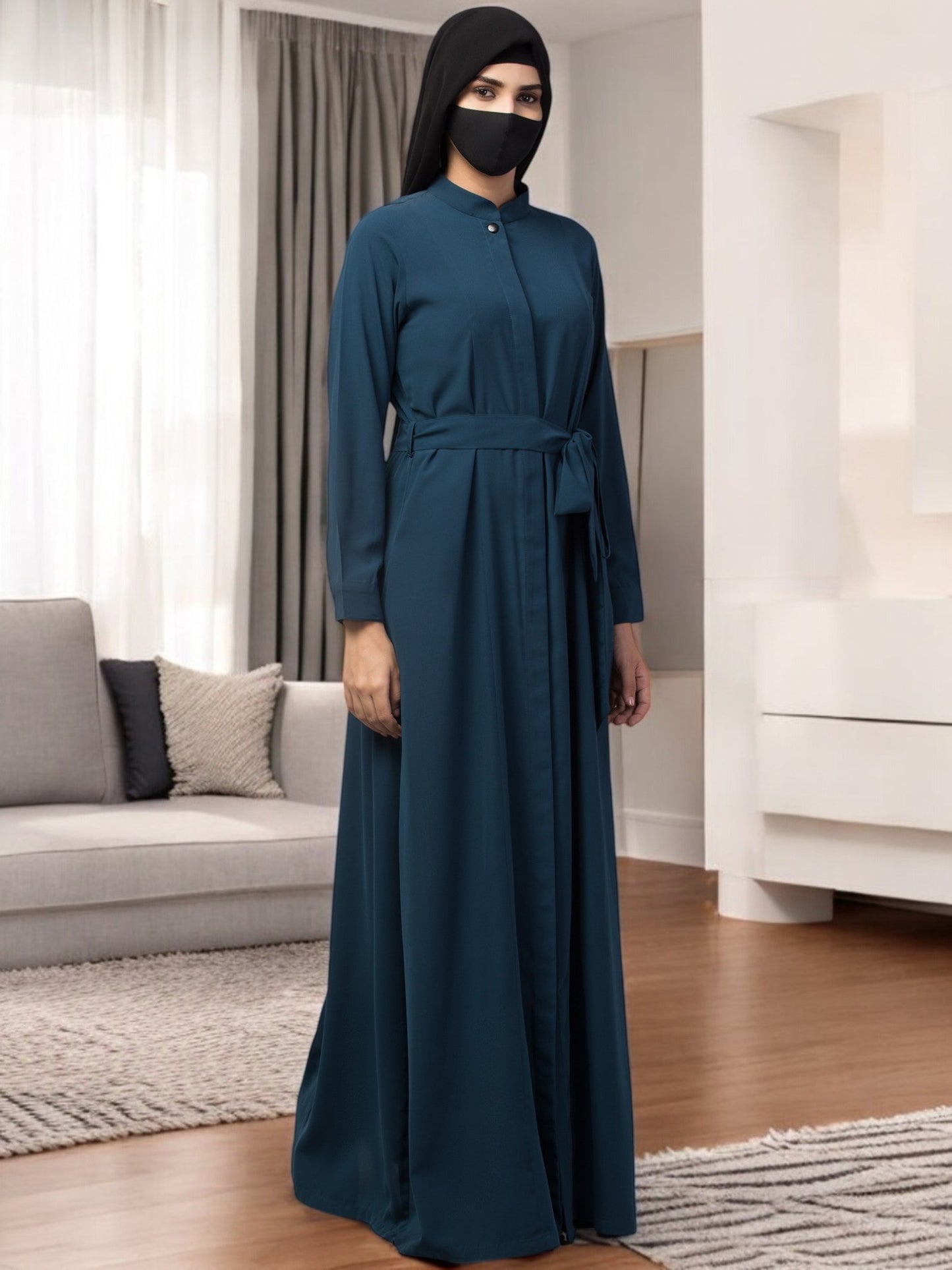 Elegant Abaya With Matching Belt