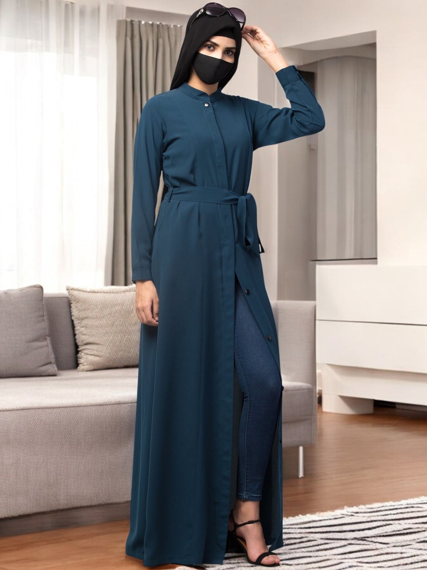 Elegant Abaya With Matching Belt