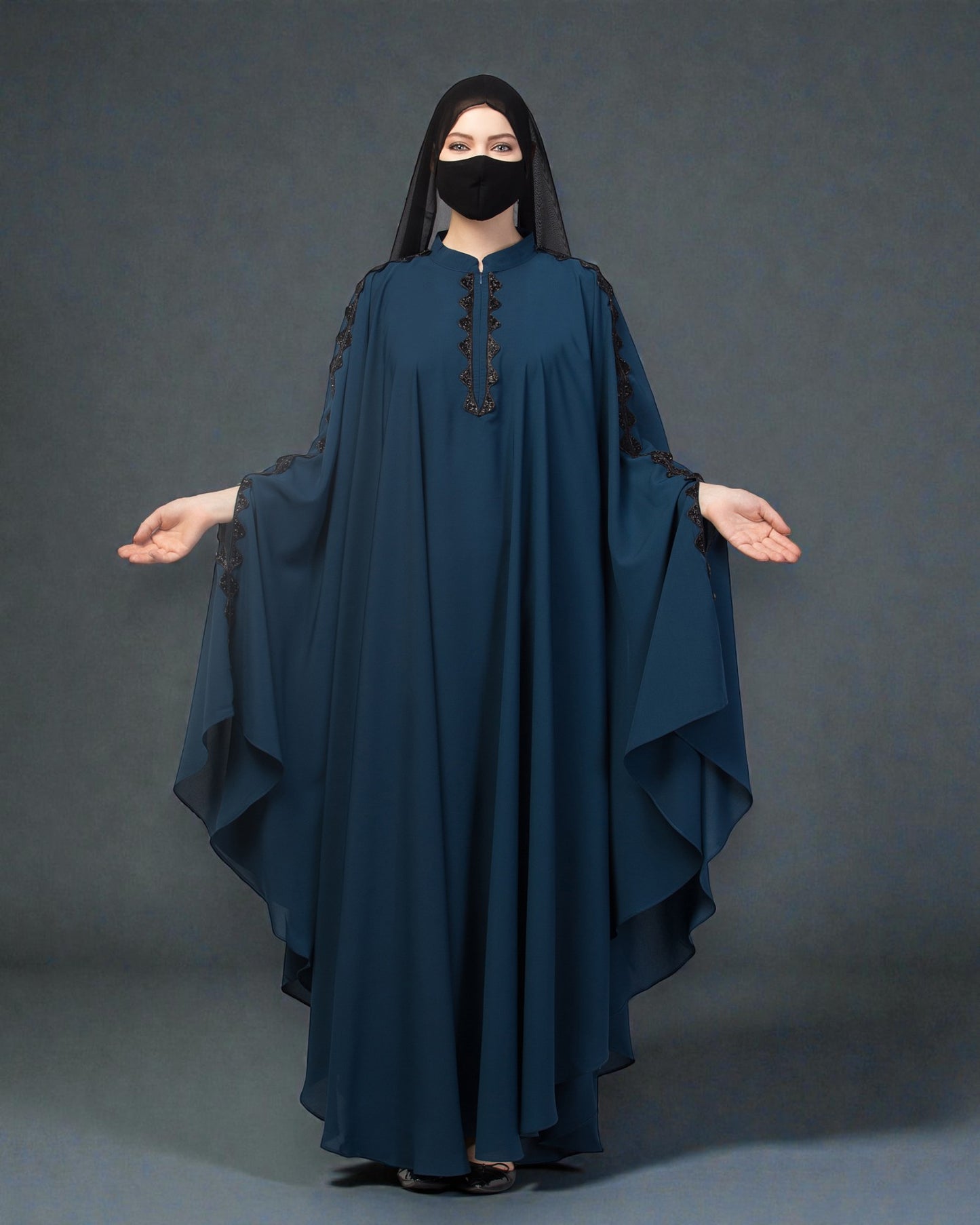 Erani Kaftan With Embellished Lacework