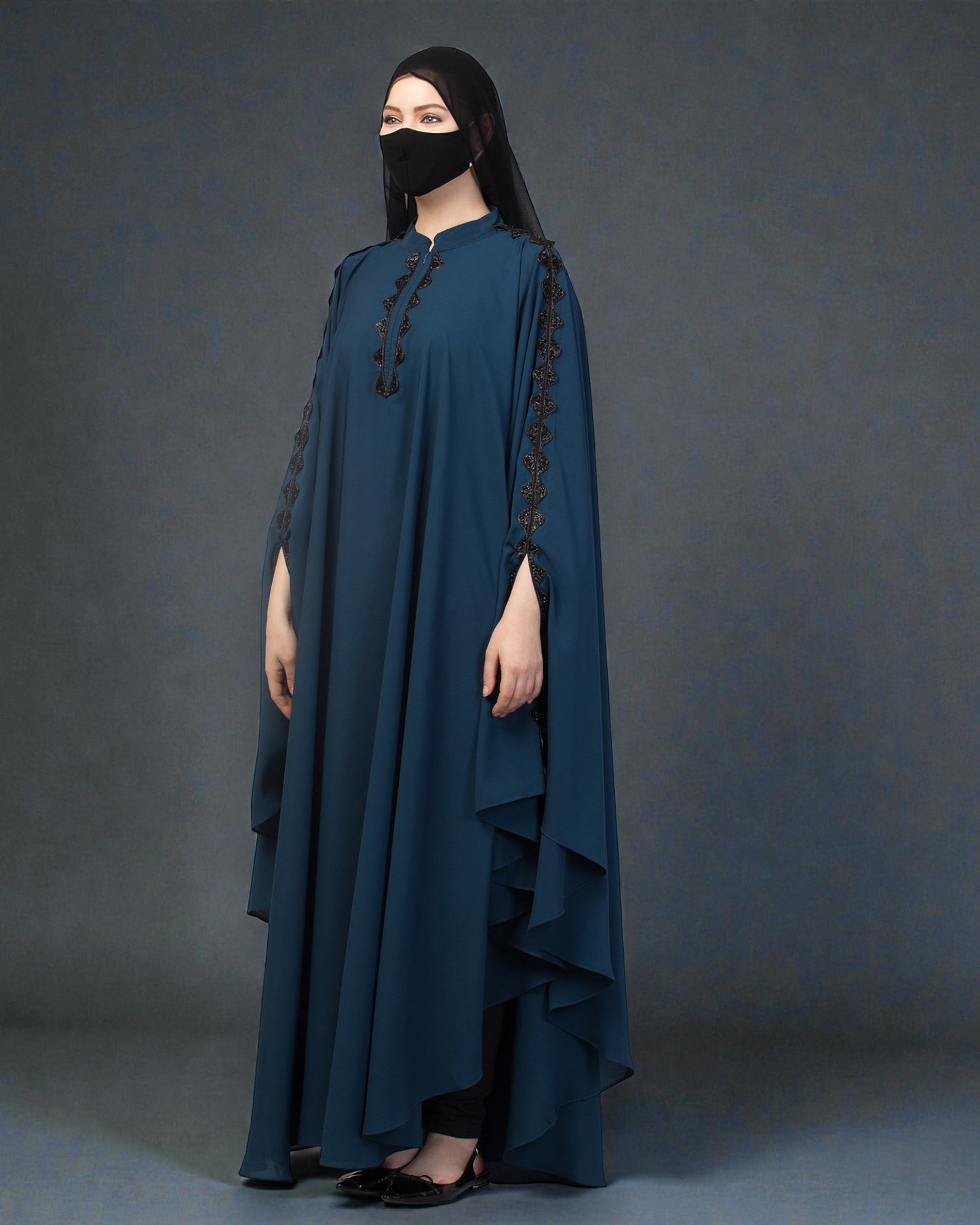 Erani Kaftan With Embellished Lacework