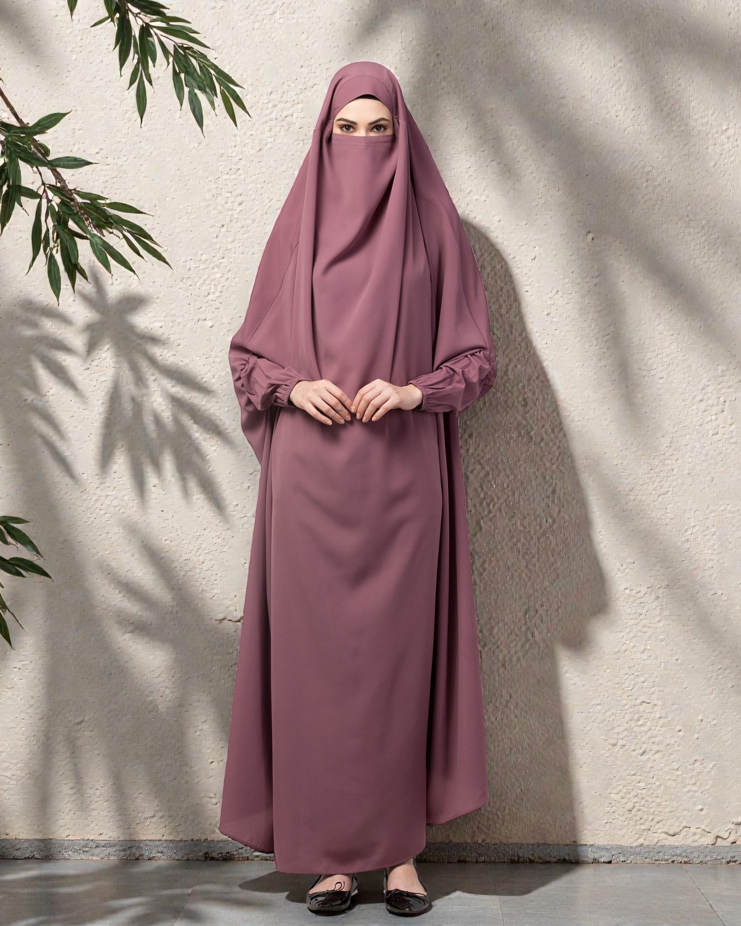 Full Length- Single Piece Jilbab With Adjustable Mouthpiece