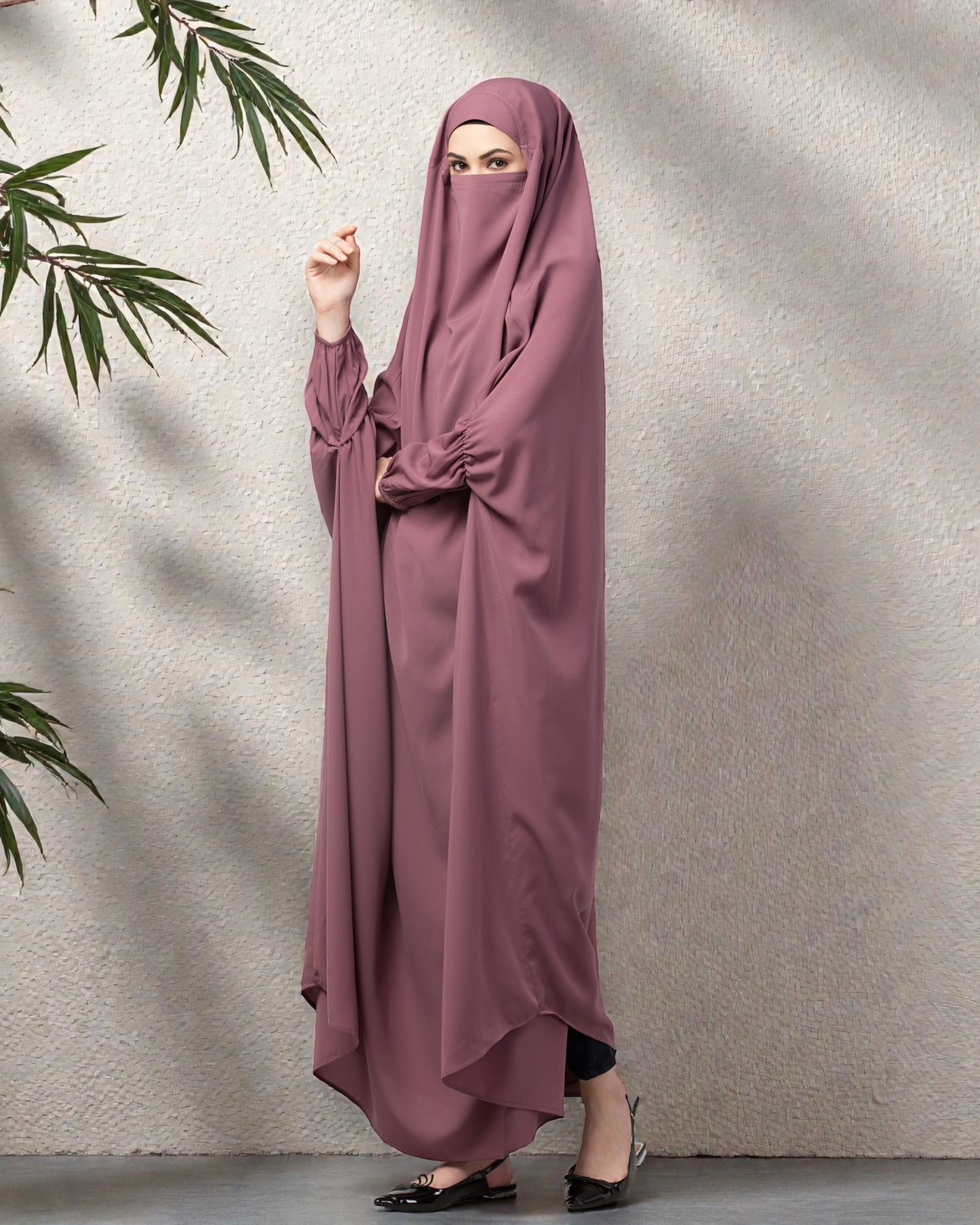 Full Length- Single Piece Jilbab With Adjustable Mouthpiece
