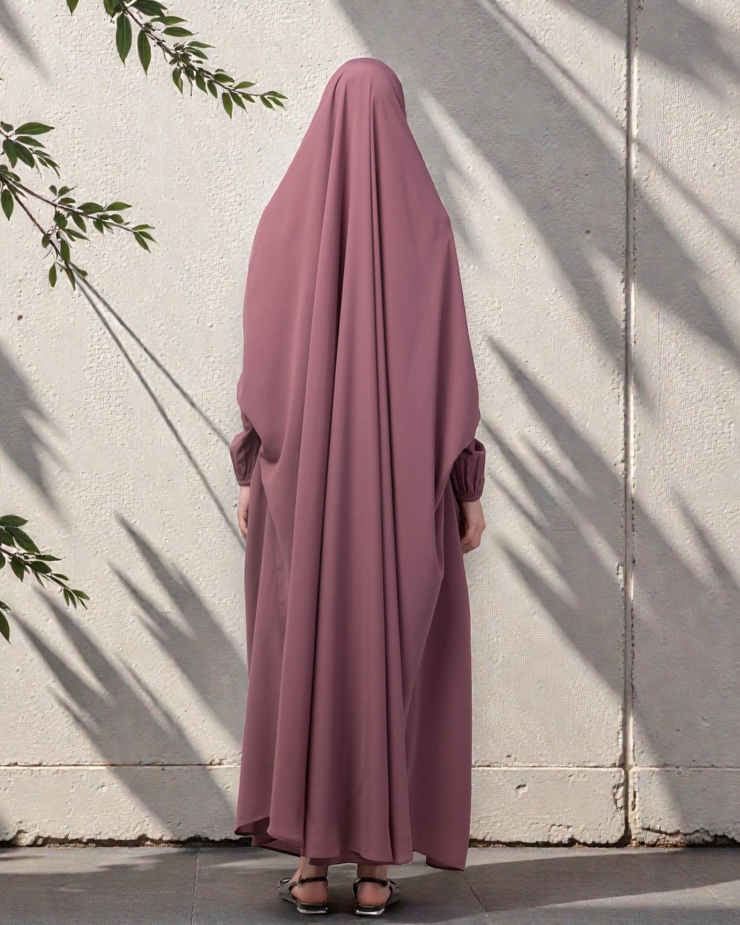 Full Length- Single Piece Jilbab With Adjustable Mouthpiece