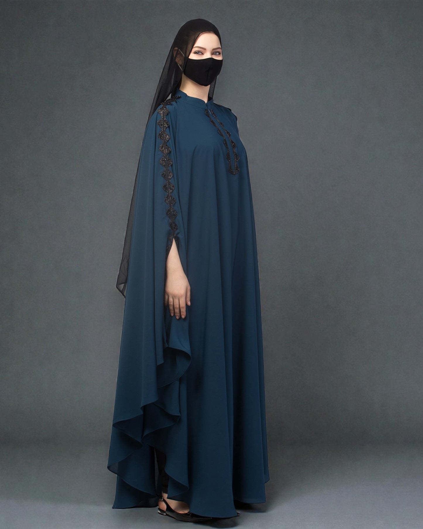 Erani Kaftan With Embellished Lacework